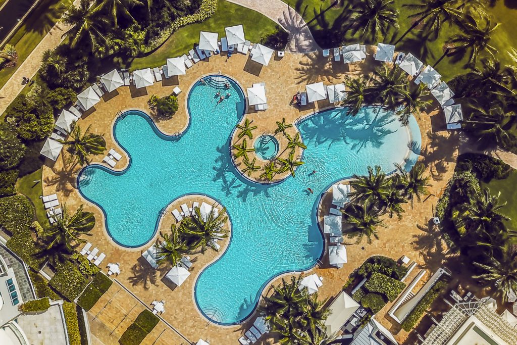 Continuum South Beach Leisure Pool Birds Eye Aerial View